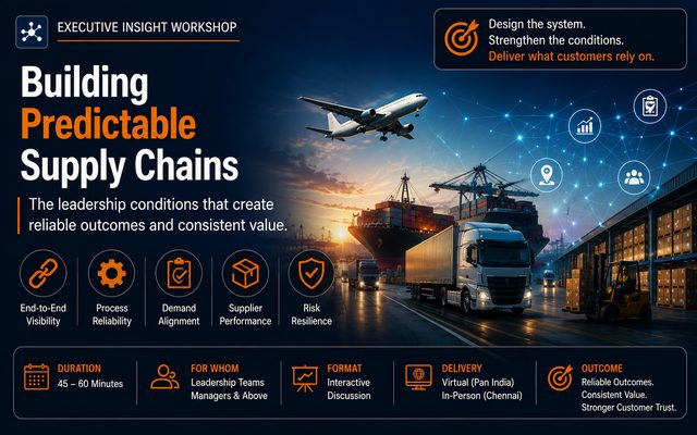 Building Predictable Supply Chains